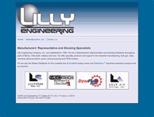 Tablet Screenshot of lillyengineering.com